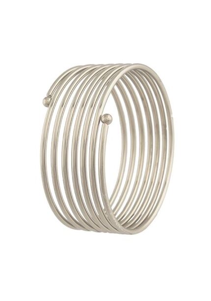 Rhodium Plated Spring Kada Bangles